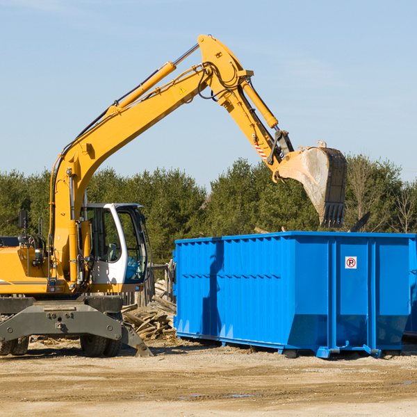 can i choose the location where the residential dumpster will be placed in Marion South Carolina